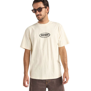 Rhythm Elliptic Printed Vintage T-Shirt - Ecru