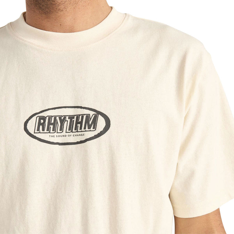 Rhythm Elliptic Printed Vintage T-Shirt - Ecru