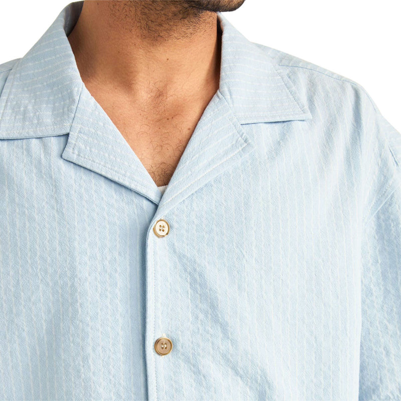 Rhythm Relaxed Stripe Shirt - Blue
