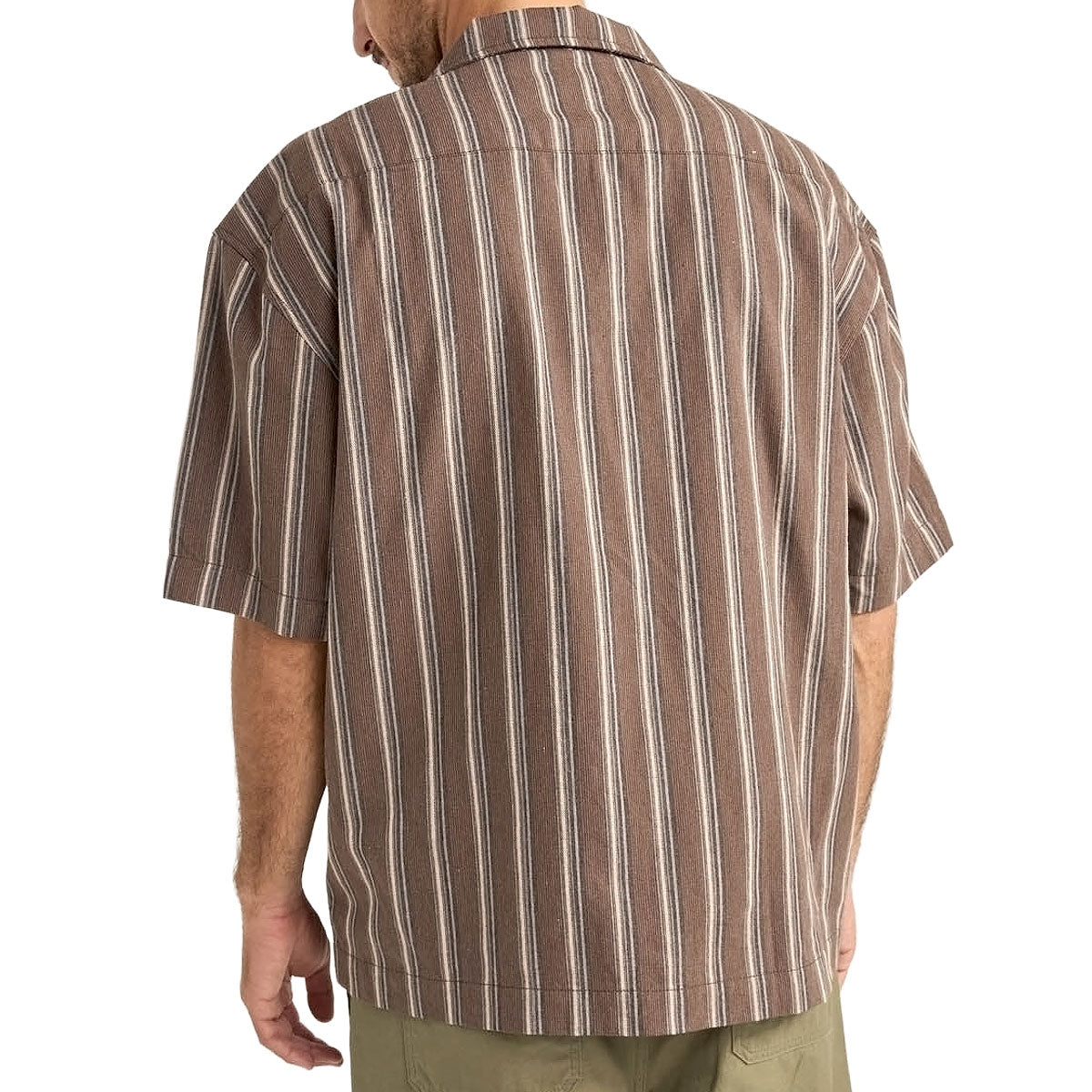Rhythm Baja Relaxed Stripe Shirt - Café image 2