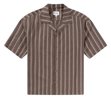 Rhythm Baja Relaxed Stripe Shirt - Café