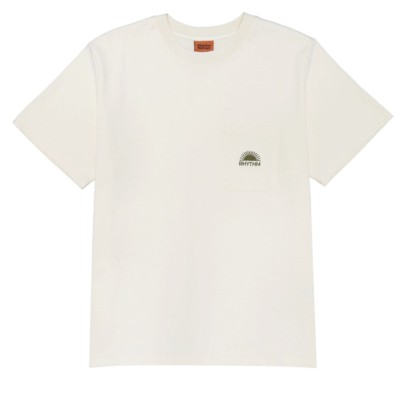 Rhythm Heavy Vintage Pocket Emblem T-Shirt - Natural