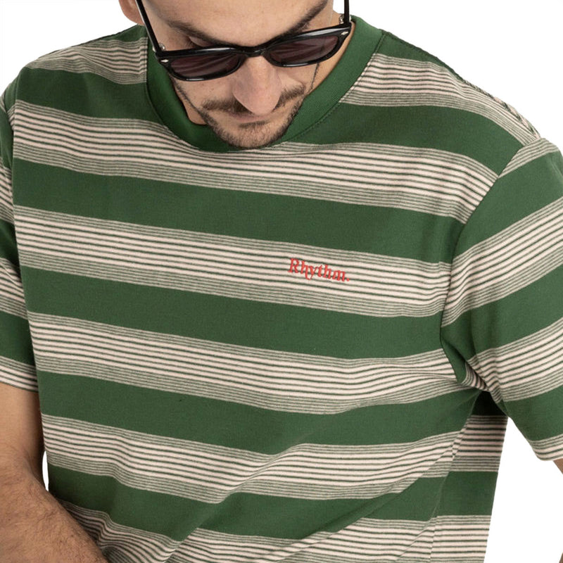 Rhythm Echo Stripe T-Shirt - Natural
