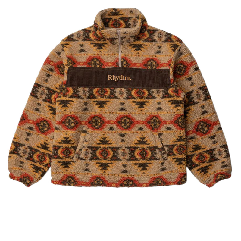 Rhythm High Noon Quarter Zip Sweatshirt - Tan