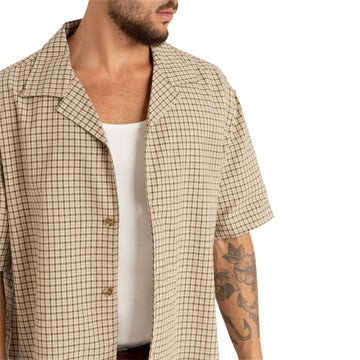 Rhythm Jeremy Check Shirt - Ochre