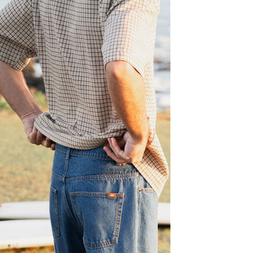 Rhythm Jeremy Check Shirt - Ochre