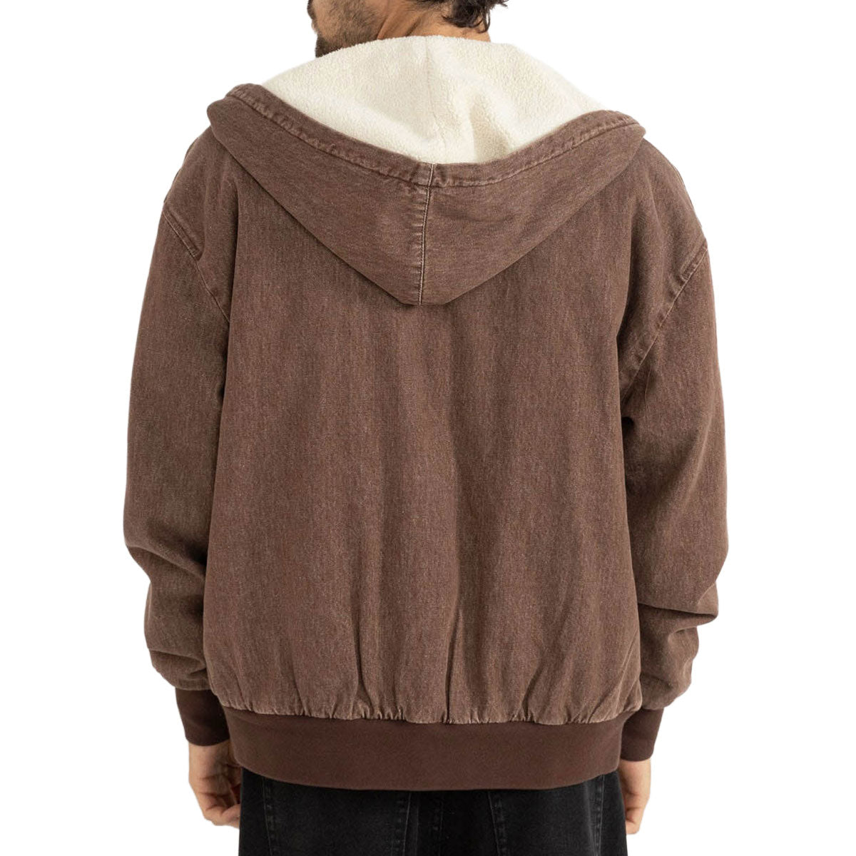 Rhythm Insulated Denim Work Jacket - Washed Brown image 2