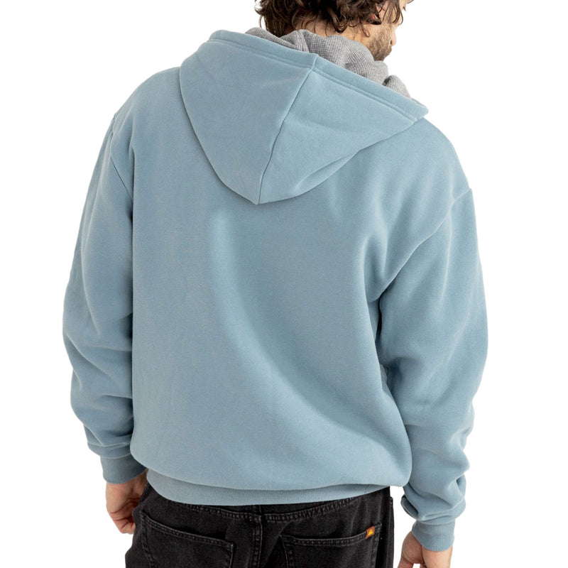 Rhythm Thermal Fleece Zip Up Hoodie - Slate
