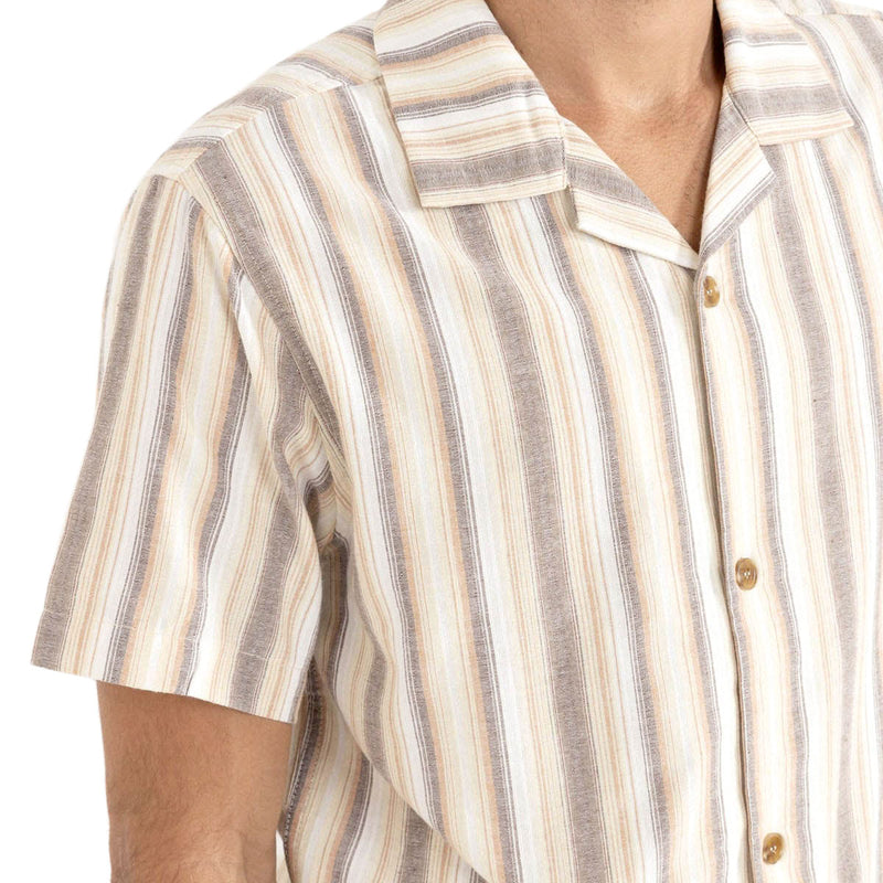 Rhythm Vacation Stripe Shirt - Tobacco