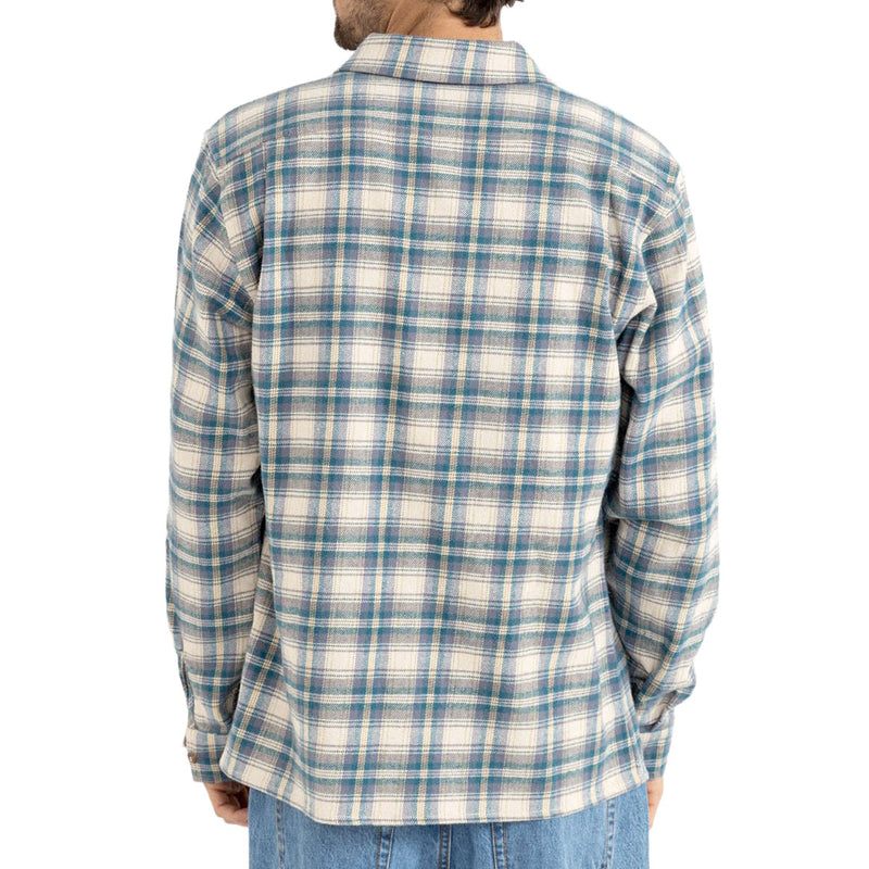 Rhythm Sur Long Sleeve Flannel Shirt - Natural