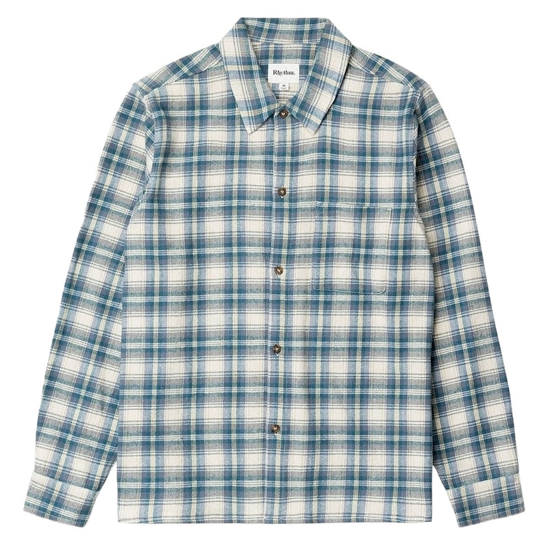 Rhythm Sur Long Sleeve Flannel Shirt - Natural
