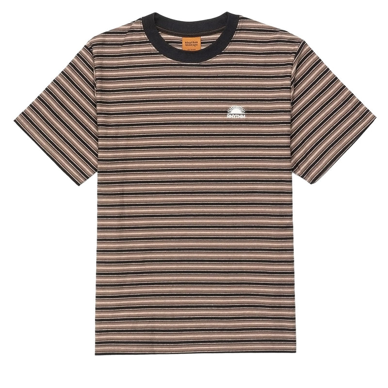 Rhythm Vintage Stripe T-Shirt - Latte
