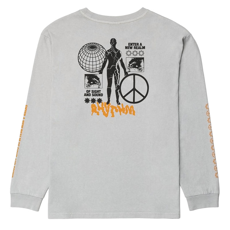 Rhythm New Realm Vintage Long Sleeve T-Shirt - Stone