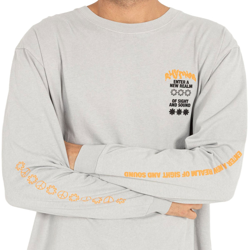 Rhythm New Realm Vintage Long Sleeve T-Shirt - Stone