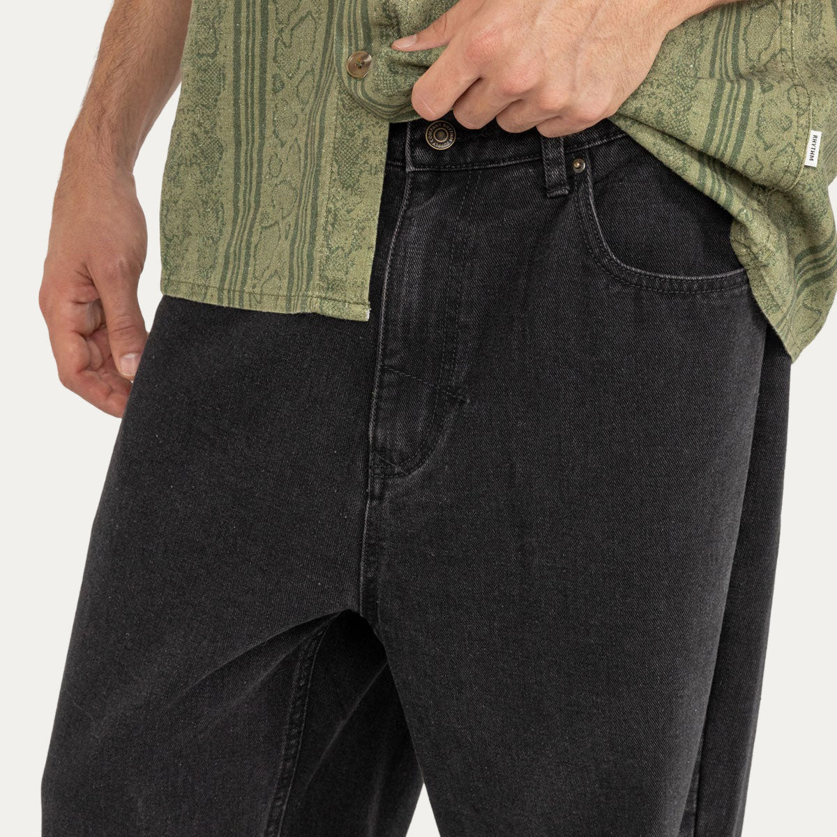 Rhythm Essential Jeans - Worn Black 2025 image 3