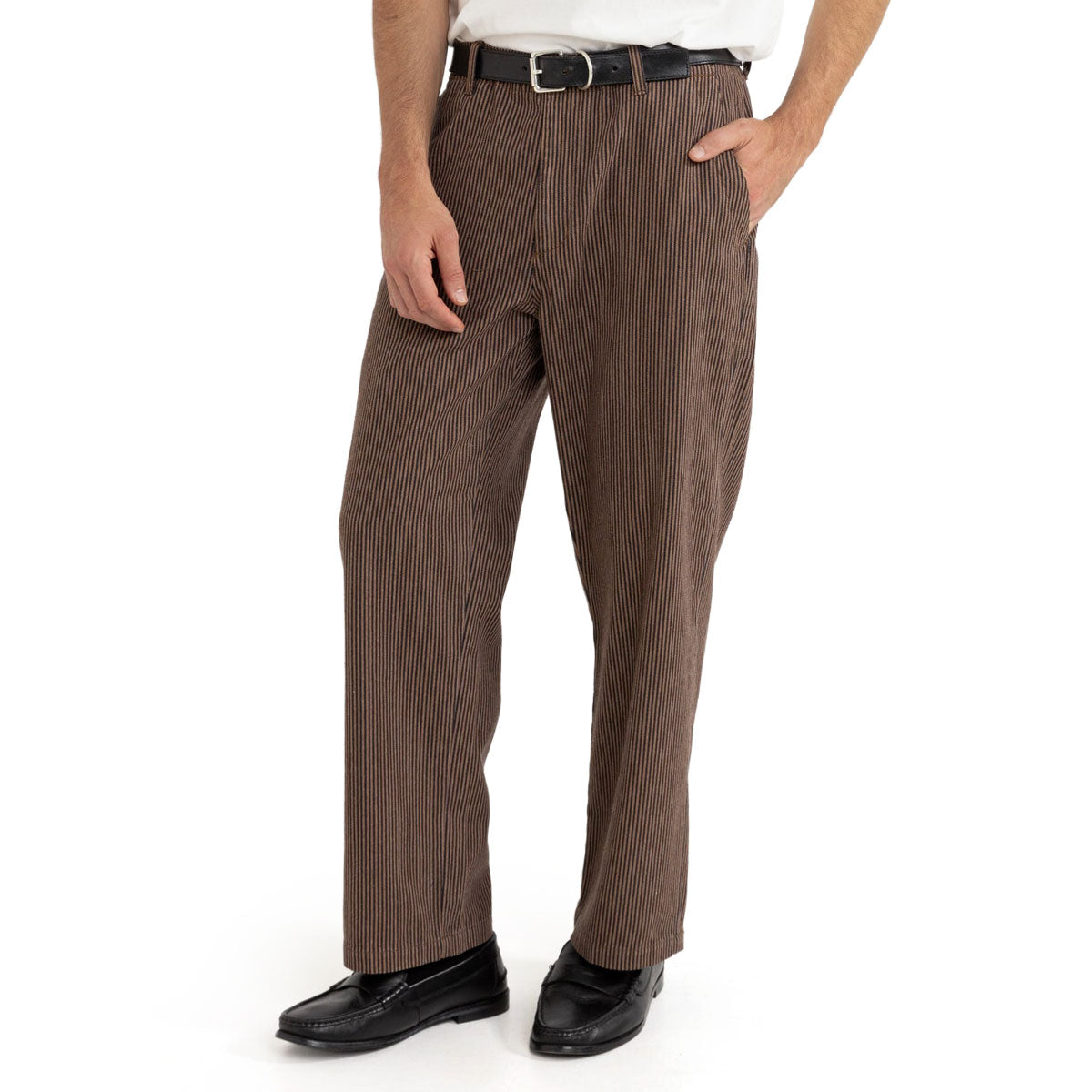 Rhythm Hickory Stripe Work Pants - Cedar image 1