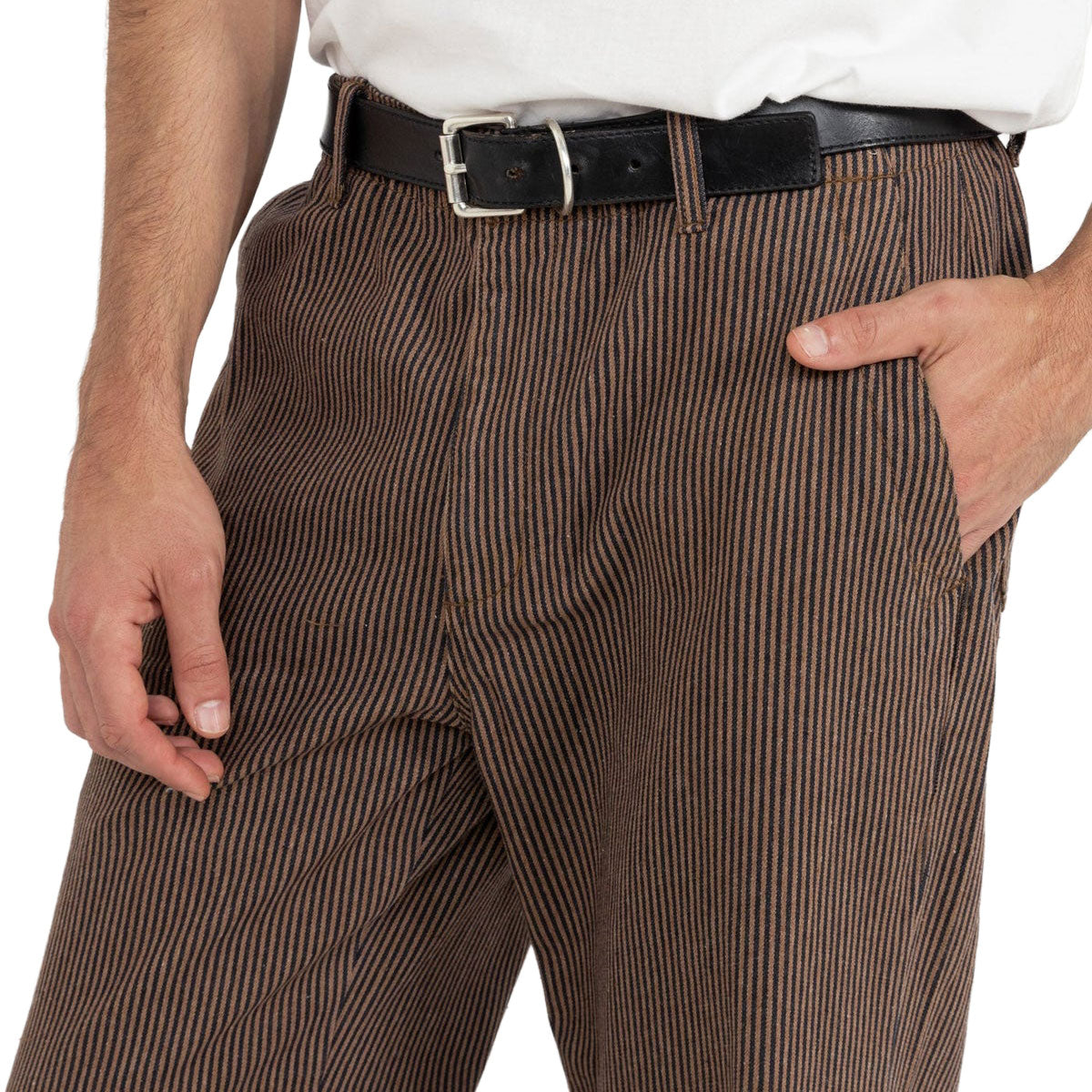 Rhythm Hickory Stripe Work Pants - Cedar image 3