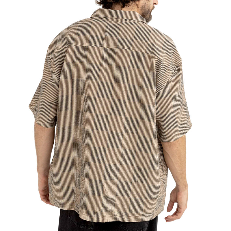 Rhythm Tanner Check Shirt - Tobacco