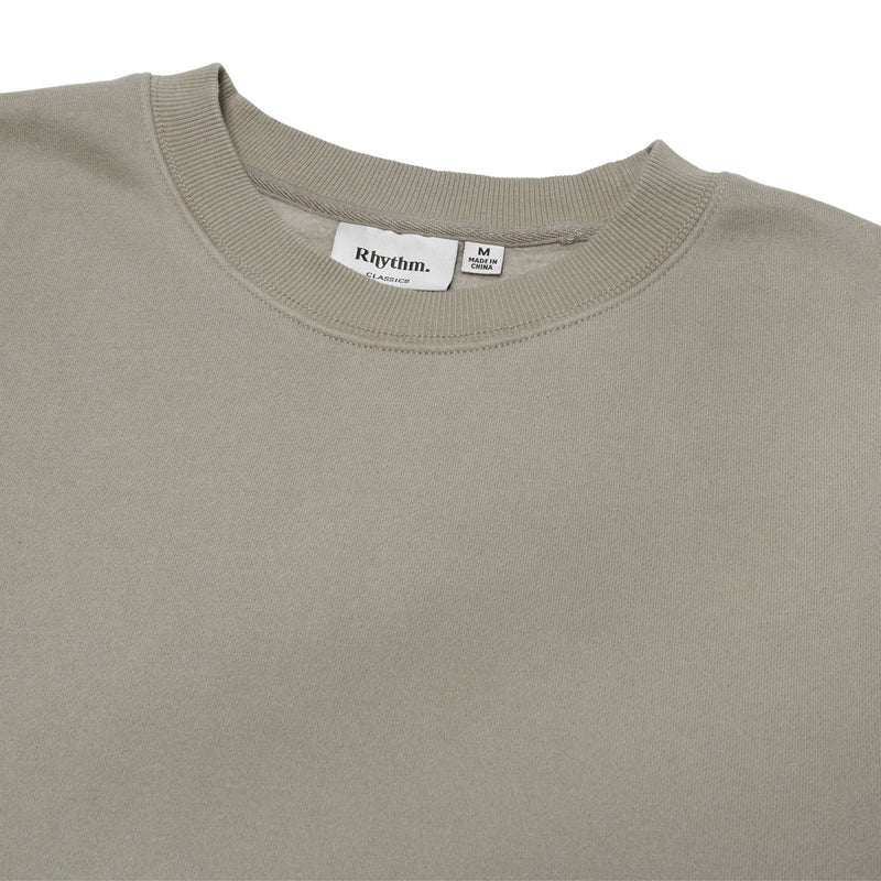 Rhythm Classic Fleece Crew Sweatshirt - Stone