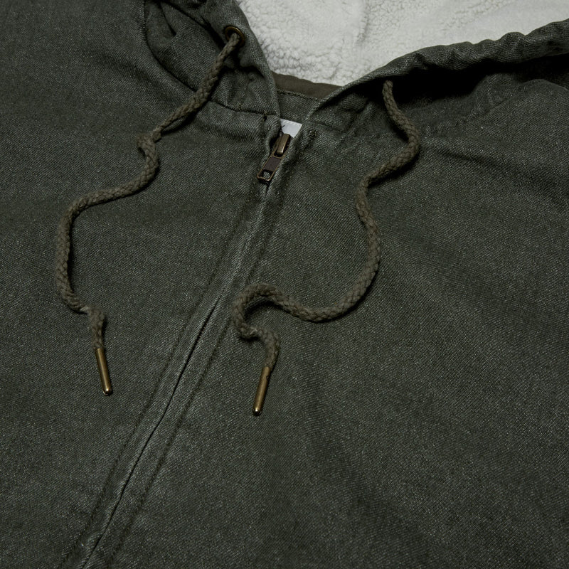 Rhythm Insulated Denim Work Jacket - Washed Olive
