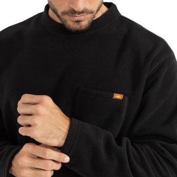 Rhythm Awake Polar Fleece Sweatshirt - Black