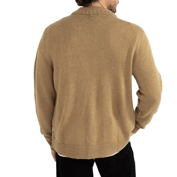 Rhythm Whip Stitch Long Sleeve Shirt - Tobacco