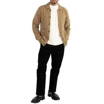 Rhythm Whip Stitch Long Sleeve Shirt - Tobacco