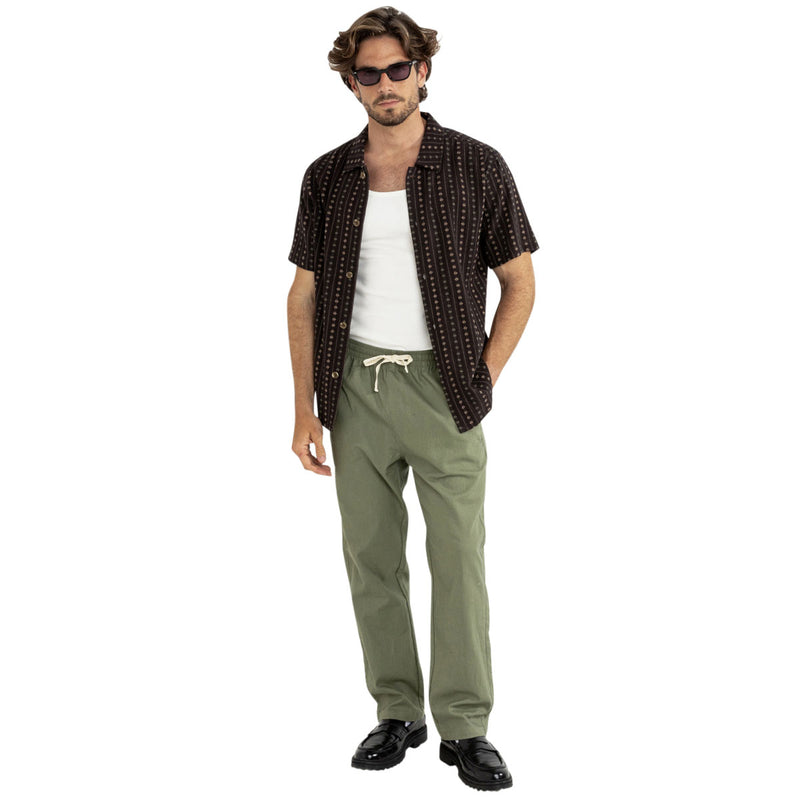 Rhythm Dakota Stripe Shirt - Chocolate