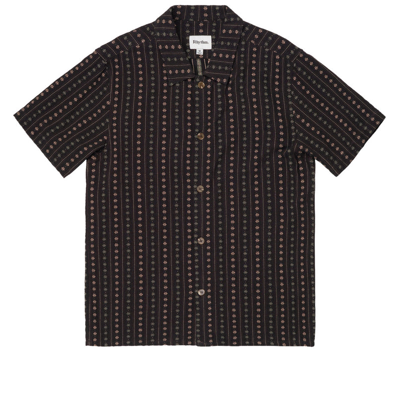 Rhythm Dakota Stripe Shirt - Chocolate