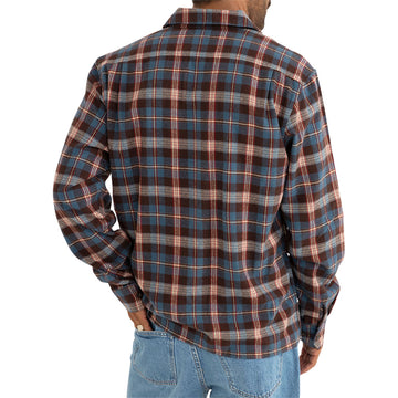 Rhythm Kern Long Sleeve Flannel Shirt - Chocolate