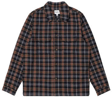 Rhythm Polar Bond Long Sleeve Flannel Shirt - Charcoal