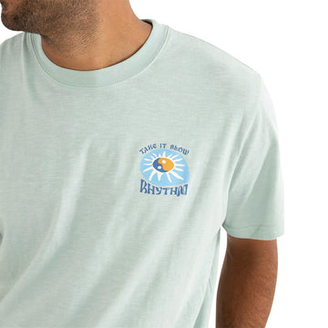 Rhythm Slow Down Slub T-Shirt - Mint