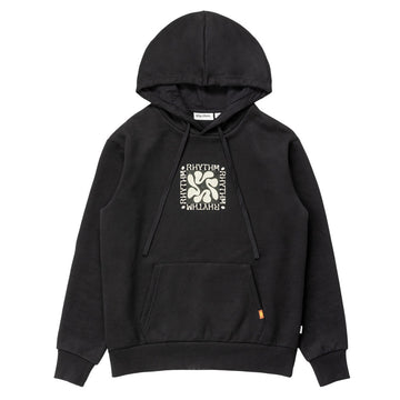Rhythm Grange Fleece Hoodie - Black