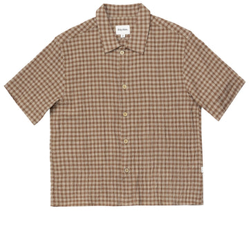 Rhythm Cross Check Crop Shirt - Brown