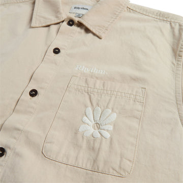 Rhythm Kinetic Long Sleeve Over Shirt - Off White