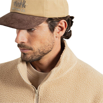 Rhythm Essential Quater Zip Sweatshirt - Ecru