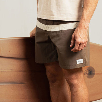 Rhythm Twin Fin Boardshorts - Earth