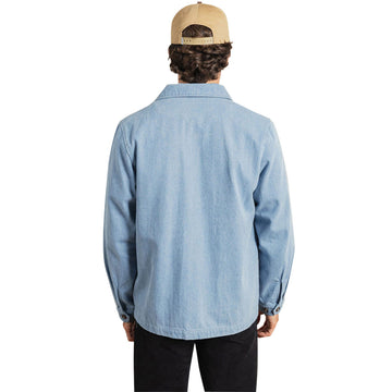 Rhythm Arguam Long Sleeve Over Shirt - Stone Blue
