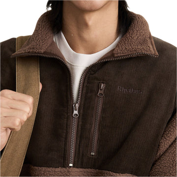 Rhythm Stables Half Zip Sweatshirt - Taupe