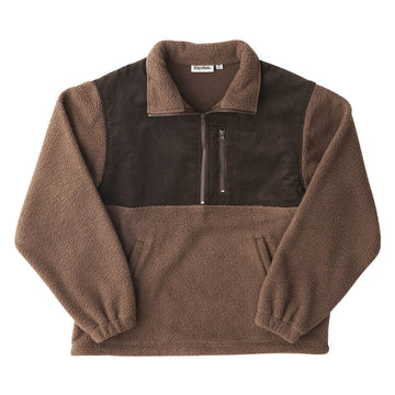 Rhythm Stables Half Zip Sweatshirt - Taupe