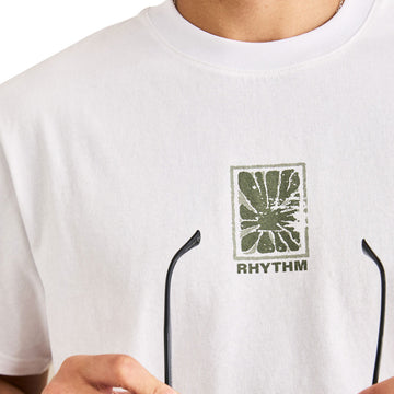 Rhythm Imprint Vintage T-Shirt - White