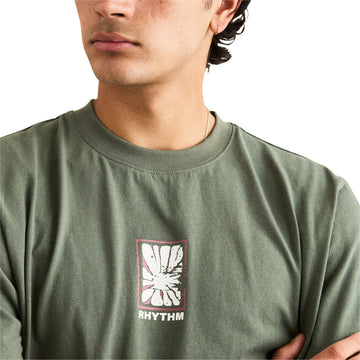 Rhythm Imprint Vintage T-Shirt - Vintage Green