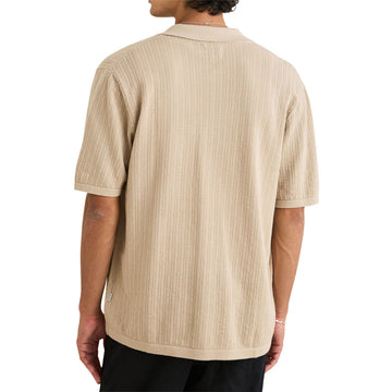 Rhythm Textured Knit Shirt - Stone