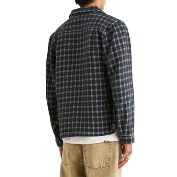 Rhythm Jacquard Check Long Sleeve Shirt - Charcoal