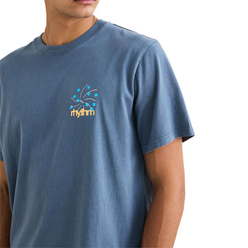 Rhythm High Vintage T-Shirt - Sea Blue