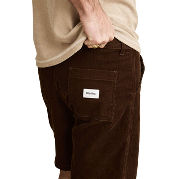 Rhythm Haight Cord Shorts - Chocolate