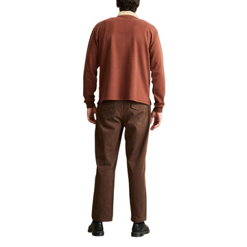 Rhythm Heritage Bloom Long Sleeve Rugby Shirt - Bark
