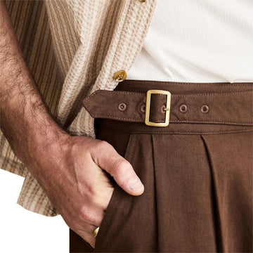 Rhythm Ghurka Pants - Brown