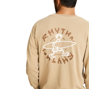 Rhythm Jaunt Vintage Long Sleeve T-Shirt - Macadamia