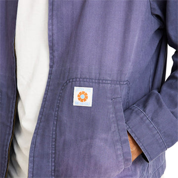 Rhythm Herringbone Sun Wash Jacket - Vintage Blue